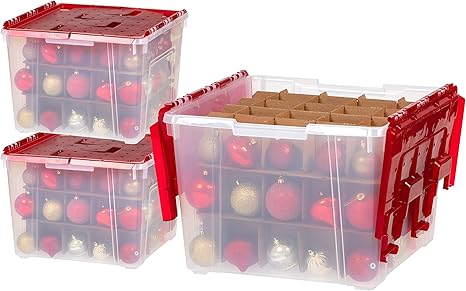 christmas ornament storage totes