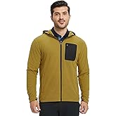 M MAELREG Fleece Hoodies Jacket Men Full Zip with 3 Zip Pockets Lightweight Soft Warm Hoodie for Golf Athletic Travel