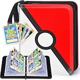 Qodalyth Card Binder, 4-Pocket Design, 400-Card Capacity with 5 Top loaders | Large Capacity, Waterproof PU cover,Custom ,Page Order Design,zipper closure,clear PP pages