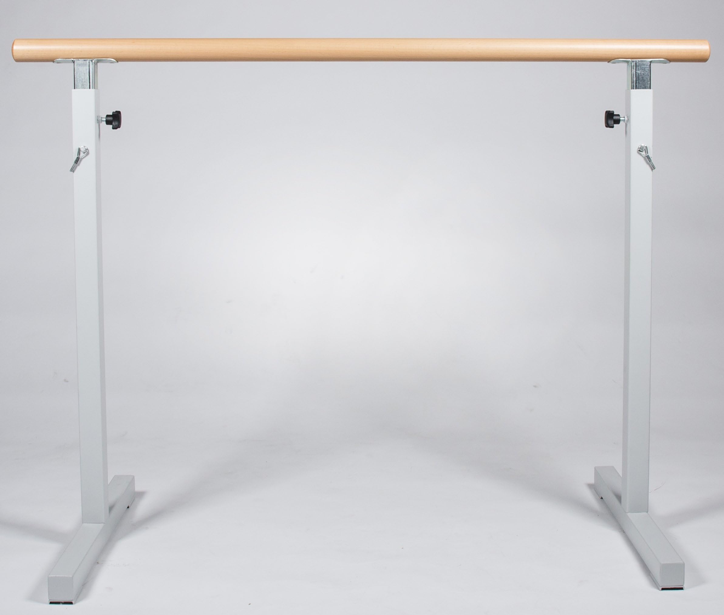 Holztechnik Ferdinand Meise Freestanding, portable ballet barre, 6.5´ long, studio-quality, weight: 19 lb, wood-steel