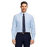 IZOD Men's Dress Shirt Regular Fit Long Sleeve