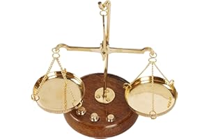 IBA Indianbeautifulart Apothecary Scale Vintage Collectible Brass Weight Scale Home Decor Antique Weight Balancing Scale Taraju