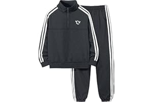 MIGU Boys Clothes for Boys Outfits Set Half-Zip Pullover Sweatshirt and Sweatpant 2pcs Boys Tracksuit