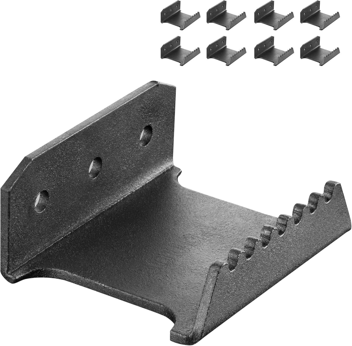 BOUDAC 8 Pack Hands Free Foot Door Opener, Sanitary No Touch Toe Pull, for Restaurants, Commercial Industrial Buildings, Offices, Garages (8 Pack, Black)