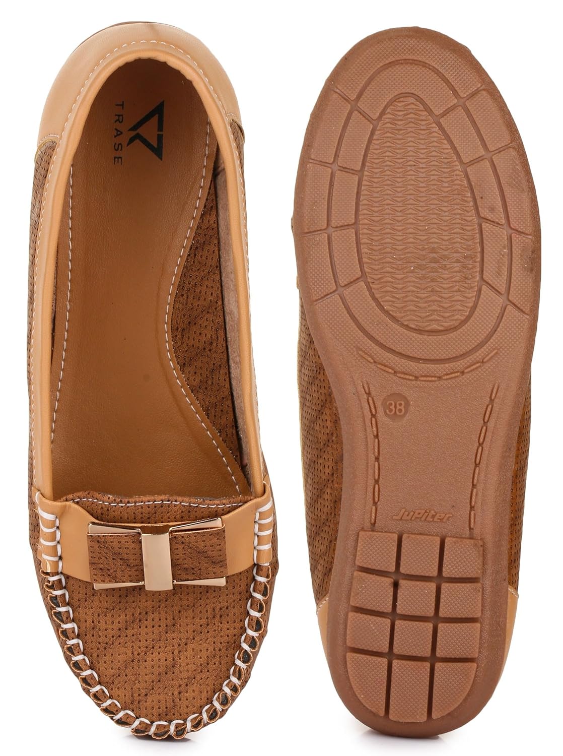 trase women's synthetic leather loafers