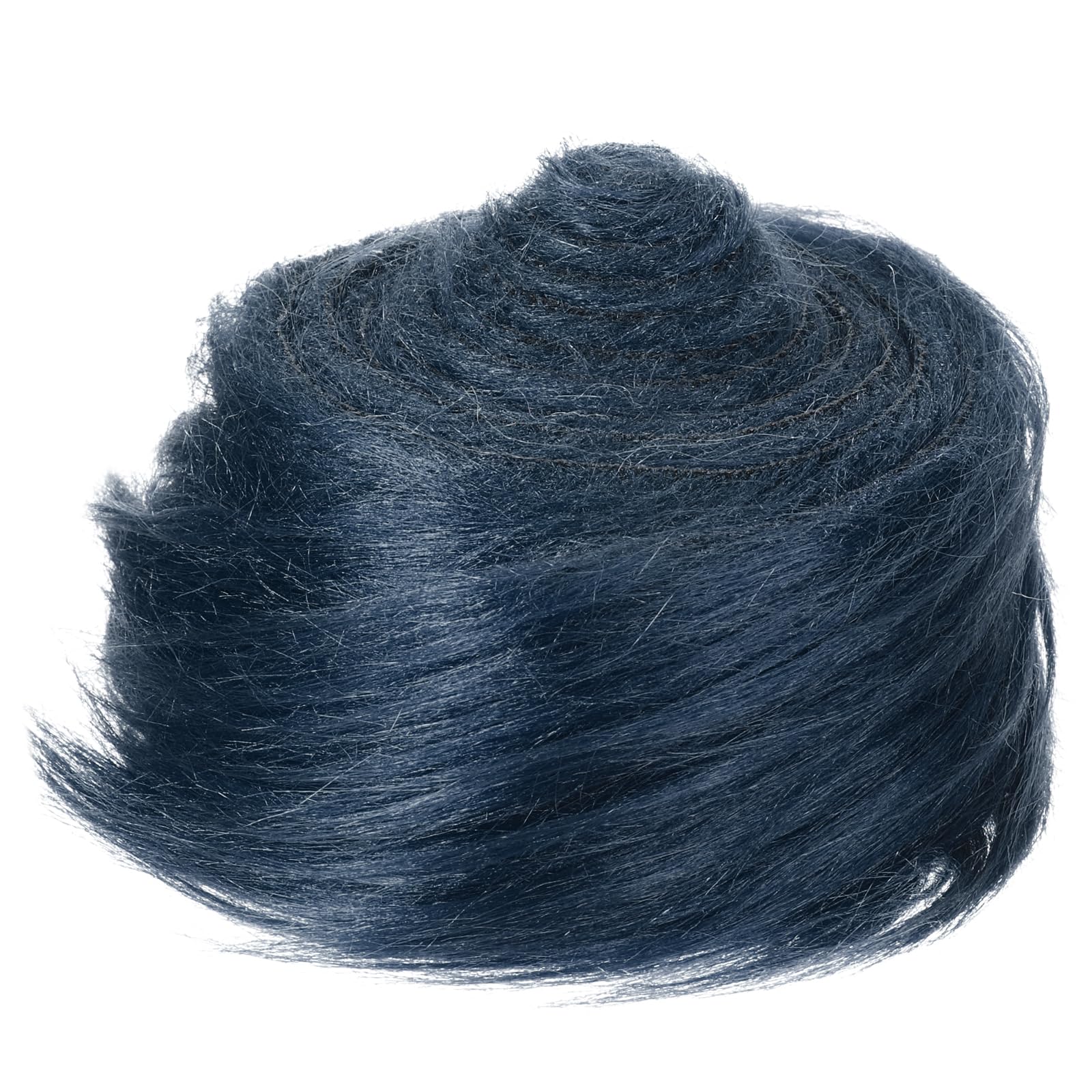 PATIKIL Plush Faux Fur Fabric Precut Strips, 59" x 2" Fluffy Faux Fur Ribbon for DIY Crafts Christmas Halloween Gnome Beard, Dark Blue