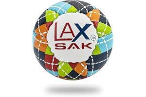 Lax Sak Soft Practice Lacrosse Balls, 6 & 12 Packs - Same Weight & Size as a Regulation Lacrosse Balls, Great for Indoor & Outdoor Practices, Less Bounce & Minimal Rebounds