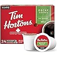 Tim Hortons Decaf Medium Roast Coffee, Single-Serve K-Cup Pods Compatible with Keurig Brewers, 96ct K-Cups, Red 24 Count (Pack of 4)