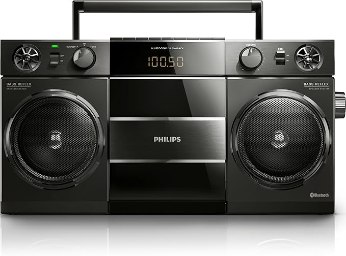 Philips Bluetooth Boombox Black Amazon.co.uk TV