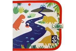 Jaq Jaq Bird Erasable Doodle Pad for Kids,Reusable Mess-Free Coloring and Toddlers Learning Toys-chalkboard and Drawing Books-Includes 4 ButterSitx Chalks-Dinosaurios