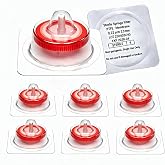zoomto 50PCS Sterile PTFE Syringe Filters,13mm,0.22um,Individually Packed | Sterile PTFE Hydrophobic membrane｜Gamma‑irradiated｜Low‑protein‑binding,low extractables｜Female Luer Lock &amp; Male Luer Slip