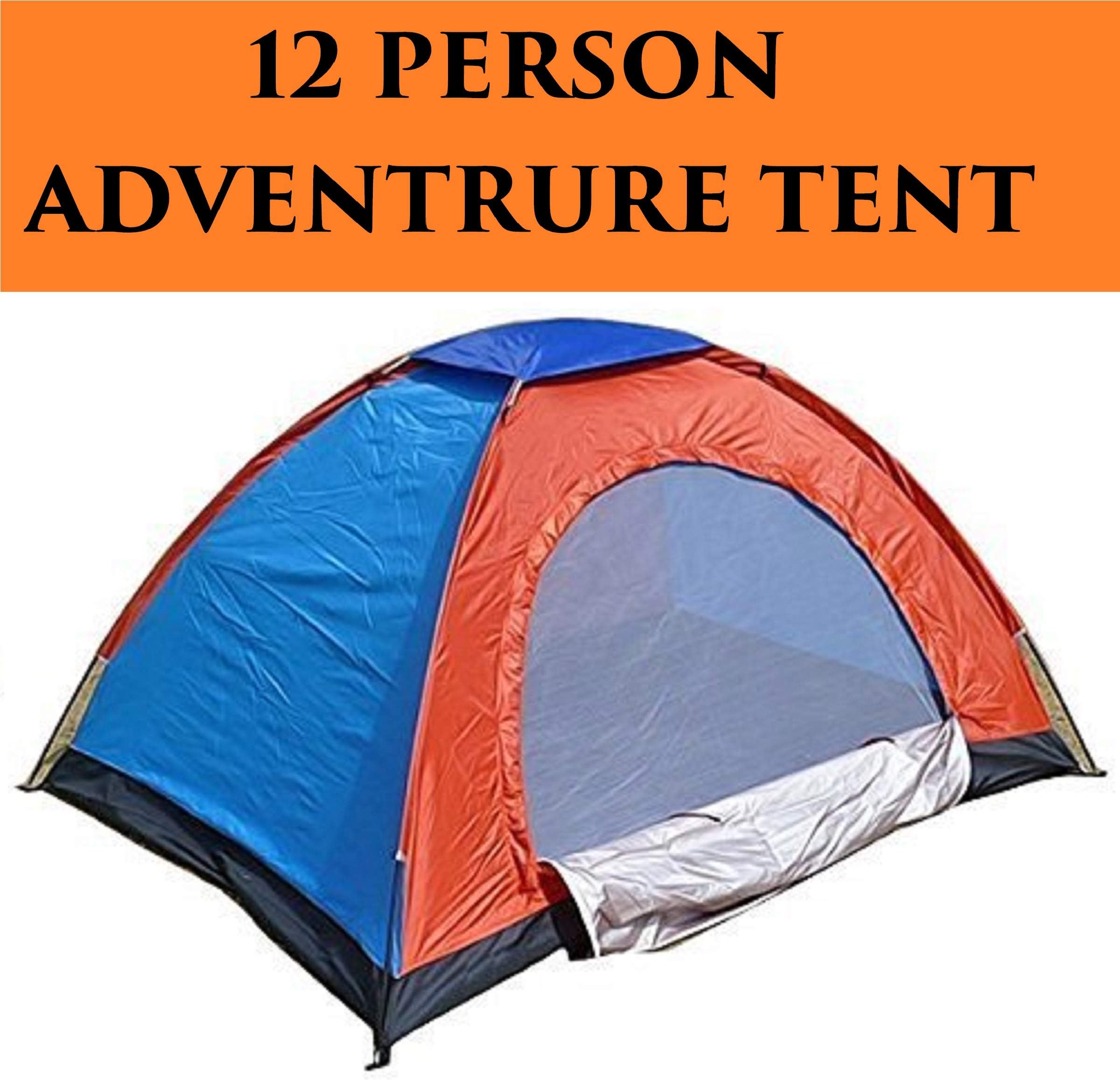 Kriva Polyester Hiking Dome Tent - Twelve Person,Multi