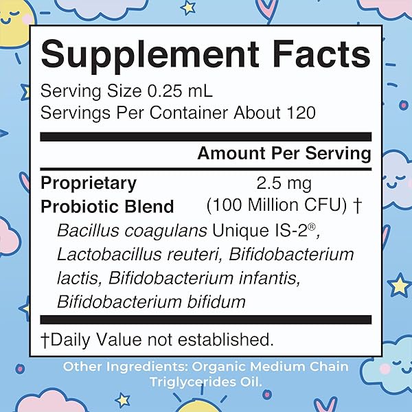 MARYRUTH ORGANICS USDA ORGANIC INFANT LIQUID PROBIOTIC DROPS | BABY ESSENTIALS | PROBIOTICS FOR INFANTS | BABY PROBIOTIC DROPS | PROPRIETARY PROBIOTIC BLEND | VEGAN | NON GMO | 125 SERVINGS