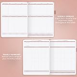 Clever Fox Income & Expense Tracker Large A4 Rose Gold Ledger view 5