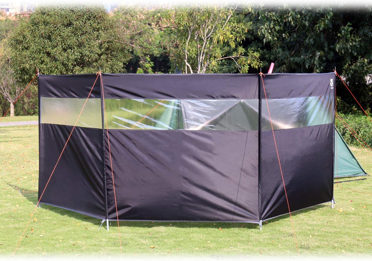 Hikeman Camping Windbreaks Stove Windscreen – Beach Windshield Shelter, Sunshade Screen,Winter Outdoor Caravan Privacy Shield with Top Window, for Garden Charcoal Grills BBQ Picnic