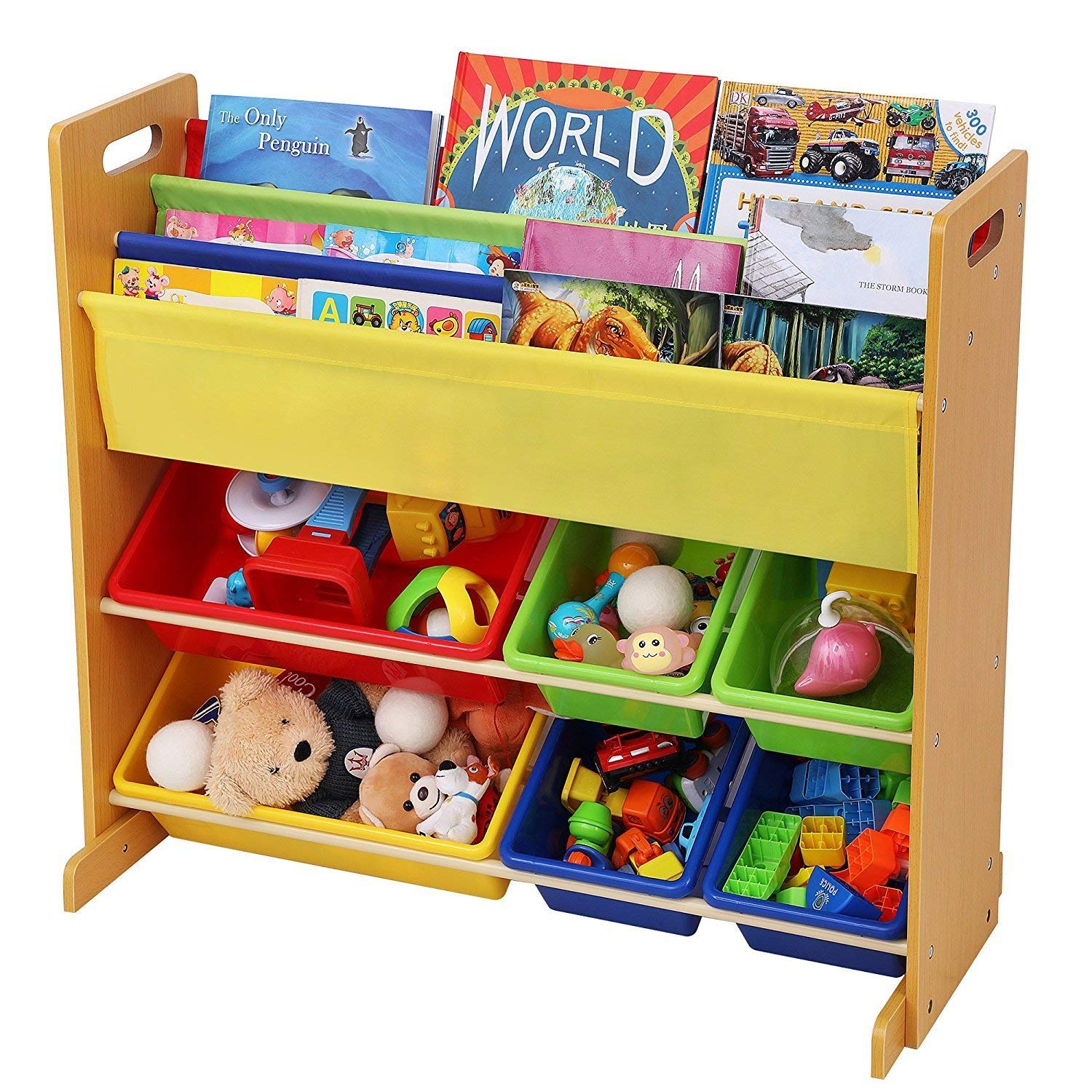 Best Toy Organizer with Book Rack Brown Board Best Price With Best