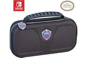Game Traveler RDS – Officially Licensed Zelda Case for Nintendo Switch Lite - Adjustable Viewing Stand, Bonus Game Case & Deluxe Carry Handle