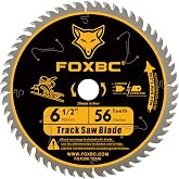 FOXBC 6-1/2 Inch Track Saw Blades, 56 Tooth, 20mm Arbor, kerf 1.5mm | Compatible with Makita B-07353 plunge Circular saw , WEN CT1065, Compatible with Makita B-57342, WEN BL655 Saw Blade