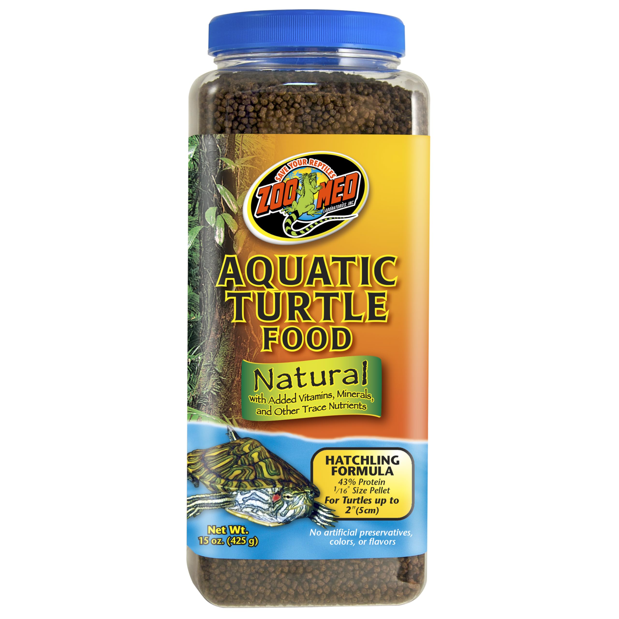 Zoo Med Natural Aquatic Turtle Food - Hatchling Formula 425g