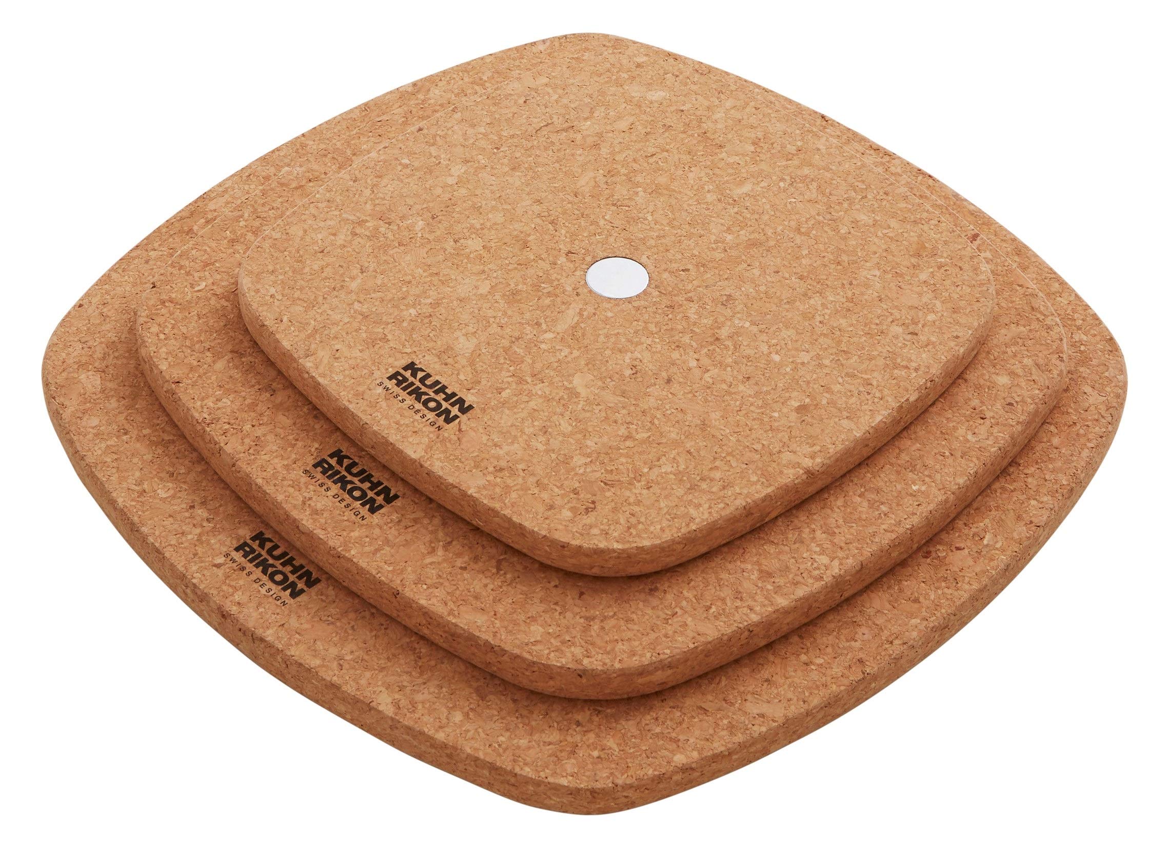 KUHN RIKON Smart & Compact Magnetic Trivet, Set of 3, 16 cm, 20 cm and 24 cm