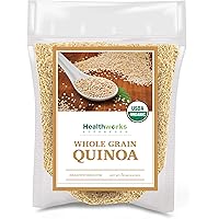 Healthworks Quinoa White Whole Grain Raw Organic (80 Ounces / 5 Pounds) | Protein, Fiber & Iron | Peruvian Origin | Rice…