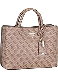 GUESS Meridian Girlfriend Satchel, Latte Logo