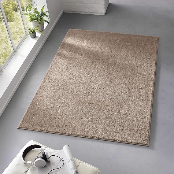 Taracarpet Teppich Kurzflor weicher Designer Uni Bodenbelag Madrid fürs