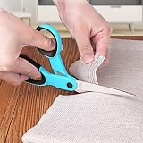 Asdirne Fabric Scissors Set 4pc Sharp Stainless Steel Blue Black Handles view 2