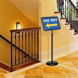 VAIIGO 4 Packs 8.5x11 Inch Sign Stand - Adjustable