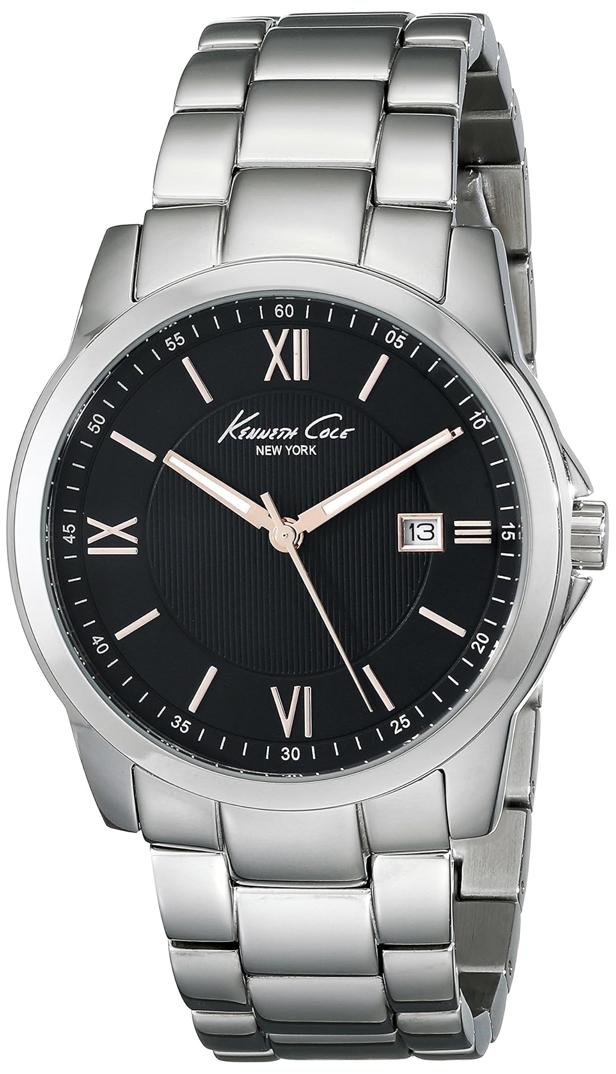 Reloj Kenneth Cole Nueva York 10019553, pantalla clásica, analógico de  cuarzo, japonés, para hombre, color plata