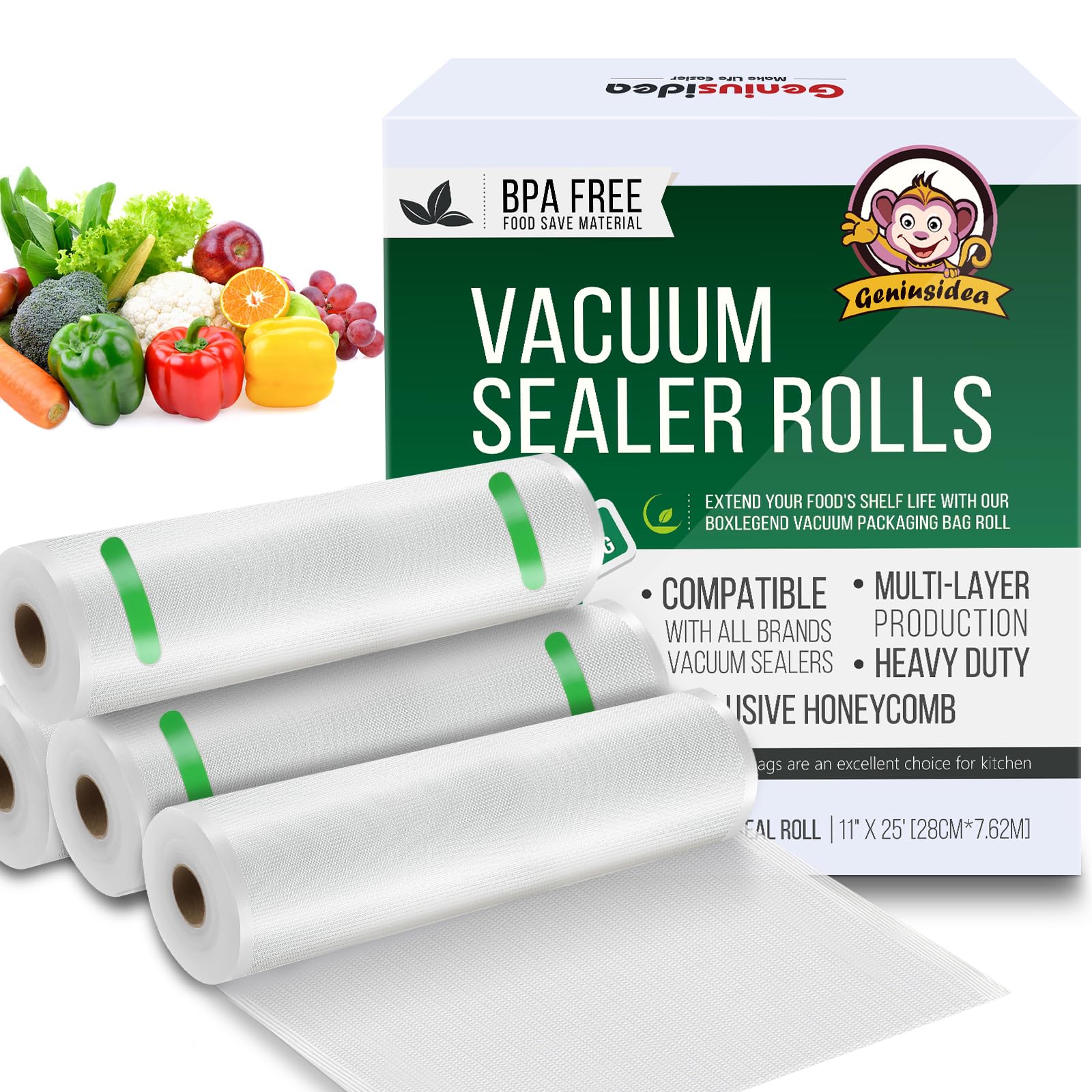 Food Saver Vacuum Sealer Bags, 4 Pack 11