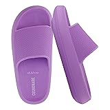 CUSHIONAIRE Feather EVA Slides for Women