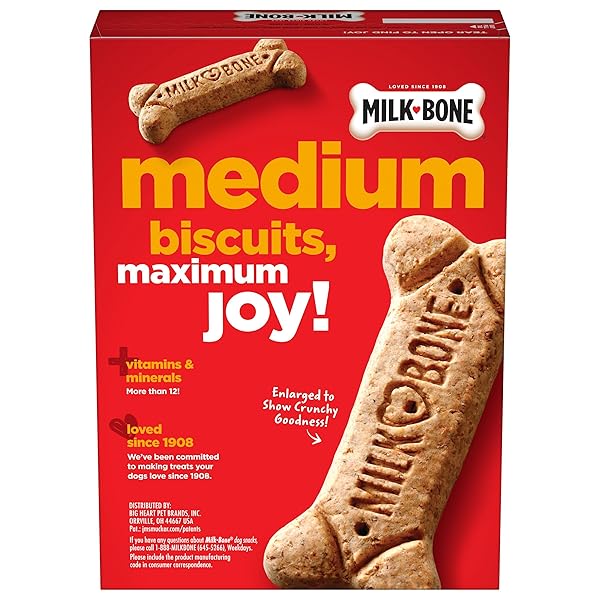 MILK-BONE ORIGINAL DOG TREATS BISCUITS FOR MEDIUM DOGS, 24 OUNCES (PACKAGING MAY VARY)