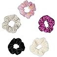 Scunci by Conair 5pk Snowflake Scrunchie Star Gift Box - hair accessories for women and teen girls - hair ties - teen girl gifts trendy stuff - scrunchies - Assorted Colors