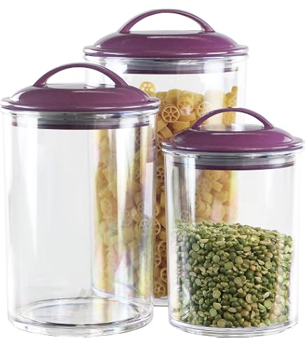 Premier Housewares Barattolo Trasparente, Acrilico, Oro, Acrilico, Gold, Medium