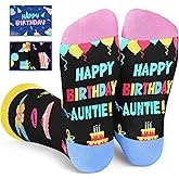HAPPYPOP Birthday Socks for Women - Gifts for Sister Cousin Niece Aunt Grandma Mom