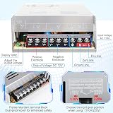 inShareplus 12V 30A 360W DC Switching Power Supply 110/220V Input view 3