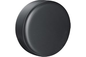 Amooca Spare Tire Cover Thickening PVC Leather Automotive Wheel Cover Universal Fit for SUV Truck Camper Trailer RV JP FJ Waterproof Sun Rain Snow Tire Protector Black 24-26 inch