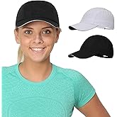 TrailHeads Women's Race Day Performance Running Cap, Lightweight & Quick Drying Mesh Sports Hat with Reflective Trim