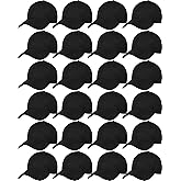 Handepo 24 Pcs Blank Baseball Cap Adjustable Back Strap Plain Blank Camouflage Hat Unisex Baseball Cap for Trucker Men Women