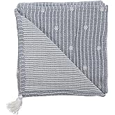 Crane Baby Starlight Luxe Blanket, Soft Cotton Nursery and Stroller Blanket, 100% Cotton, 36" x 36"