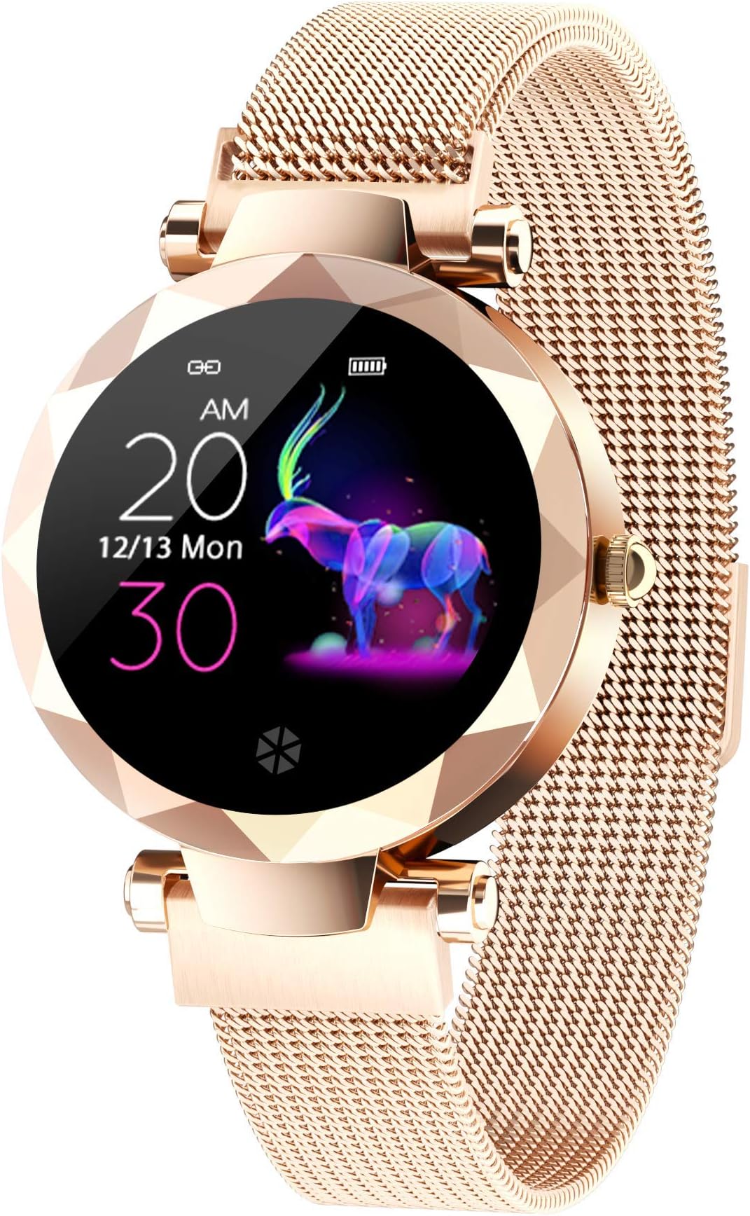 omodofo Womens Smart Watch Fitness Tracker with Blood Pressure Heart Rate Sleep Monitor Step Calorie Counter SMS/Call Remind Health Female Female Sport Watch Birthday Gifts for Girls (Rose Gold)