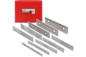 ABN Machinist Thin Parallel Bars 20-Piece Tool Set 1/8in x 6in – Straightedge Bar Blocks – 1/2in to 1-5/8in Block Pairs