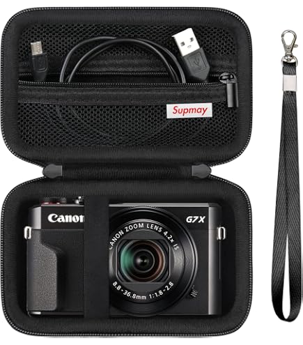 Étui Silicone Souple Pour Canon G7 X Mark III (G7X3) - Protection Anti-chocs, Couvercle D'objectif Amovible - 9