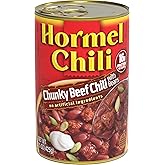 HORMEL Chili | Chunky Beef Chili with Beans, 15oz x1 | Canned Chili. 16g Protein / serving, High Protein Ready to Eat Meals. Perfect for Rice Bowls, Hot Dog Chili, Burgers, Dinner