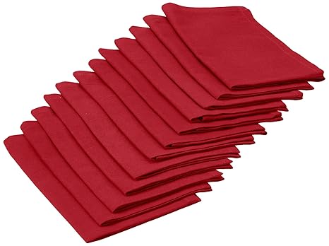 CALITEX Arc En Ciel Serviette aus Stoff/Baumwolle weiß 44 x 44 cm