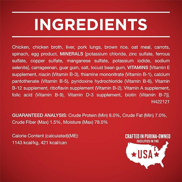 PURINA ONE CLASSIC GROUND CHICKEN AND BROWN RICE ENTREE ADULT WET DOG FOOD – (PACK OF 12) 13 OZ. CANS