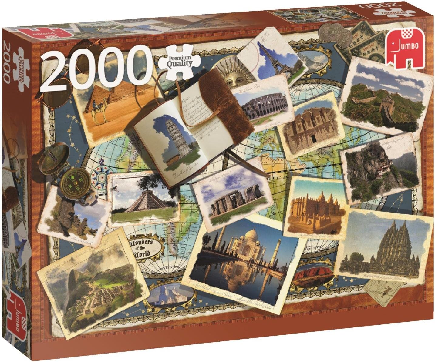 Jumbo Jumbo Premium Puzzle Collection 'Wonders of the World' 2,000 Piece Jigsaw Puzzle