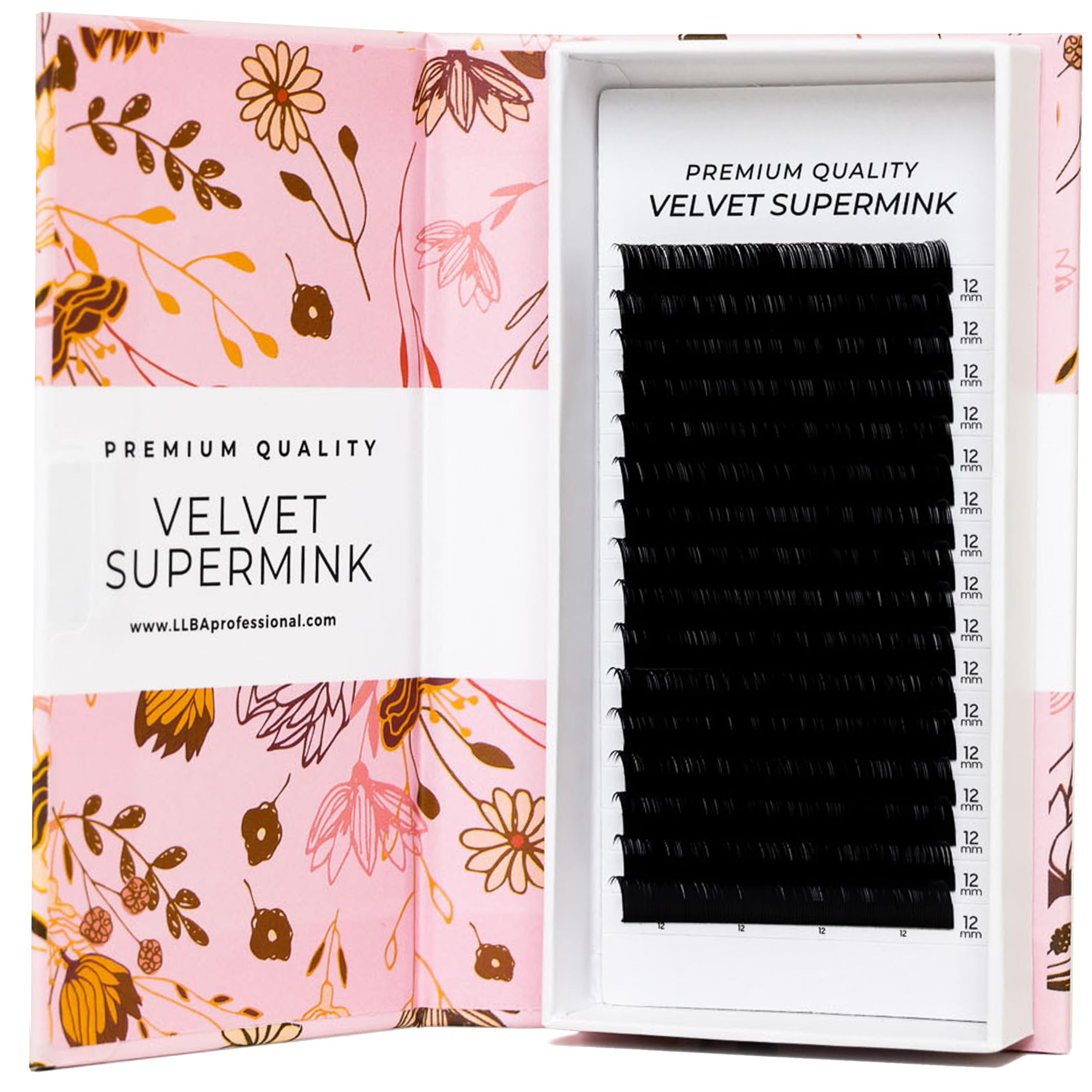 Photo 1 of LLBA Super Mink Eyelashes Extensions - Multi Selections from 0.03 to 0.2, C CC D Curl, 7-15 mm Length Mixed Tray Silk Eyelashes, Individual Eyelash Extensions (7mm-15mm, 0.3 CC)