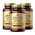 Solgar Chromium Picolinate 500 mcg - 60 Vegetable Capsules, Pack of 3 - Supports Sugar, Fat & Protein Metabolism - Non-GMO, Gluten Free, Kosher - 90 Total Servings